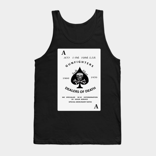 ACO 1-6th 198th L.I.B -Gunfighters -Death Card Tank Top by twix123844